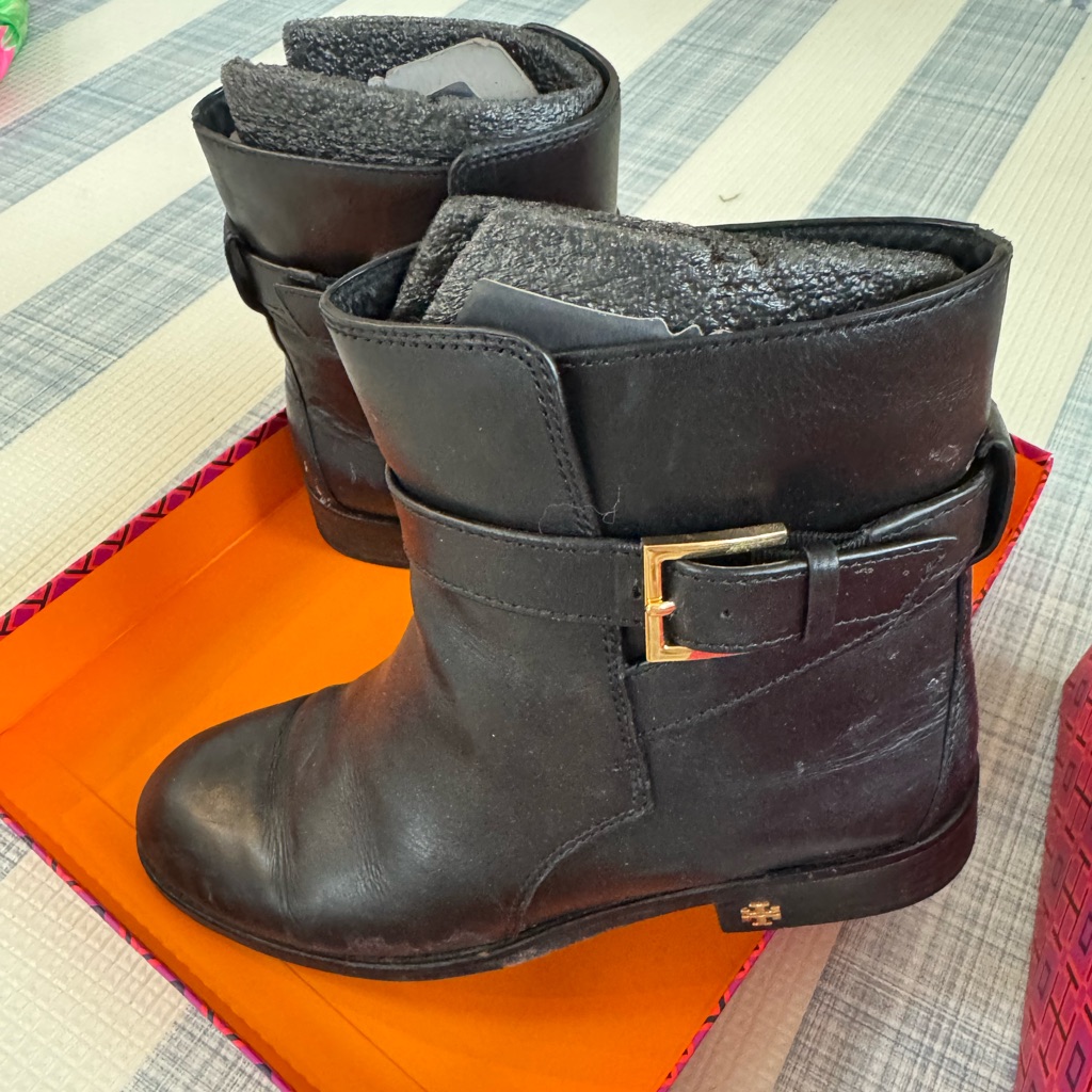 Tory Burch Ankle Bootie - Black Leather